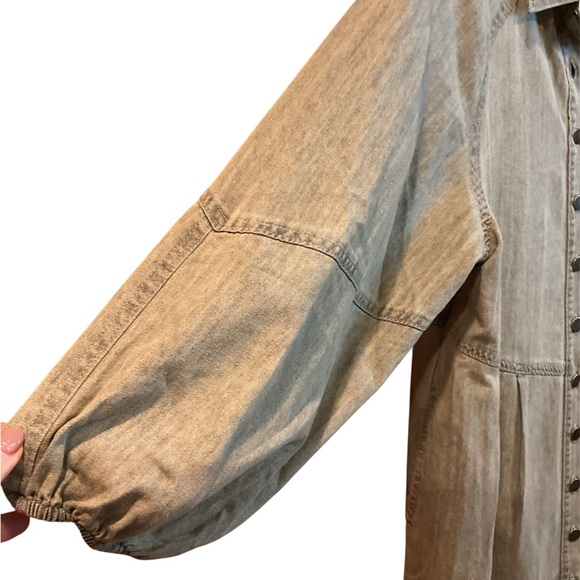 NWT Natural Life Melissa Grey Shirt Dress Size M - Picture 4 of 6